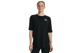 NNEKG Under Armour Womens Oversized Graphic Short Sleeve Tee (Black White Size XL)