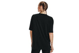NNEKG Under Armour Womens Oversized Graphic Short Sleeve Tee (Black White Size L)