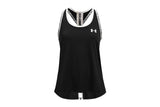 NNEKG Under Armour Girls Knockout Tank (Black White Size S)