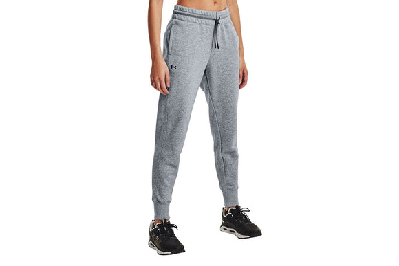 NNEKG Under Armour Womens Rival Fleece Mesh Pants (Steel Medium Heather Black Size XS)