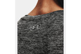 NNEKG Under Armour Womens Tech Twist Graphic Short Sleeve Tee (Jet Grey White Size XL)
