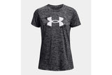 NNEKG Under Armour Womens Tech Twist Graphic Short Sleeve Tee (Jet Grey White Size XL)