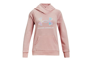 NNEKG Under Armour Girls Rival Logo Hoodie (Retro Pink Cloudless Sky Size M)