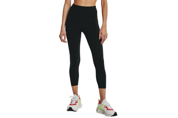 NNEKG Under Armour Womens Meridian Ankle Tights (Black Metallic Silver Size L)