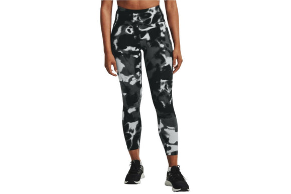 NNEKG Under Armour Womens Meridian Print Ankle Tights (Black Metallic Silver Size XS)