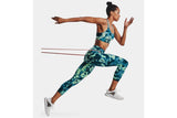 NNEKG Under Armour Womens Meridian Print Ankle Tights (Aqua Foam Metallic Silver Size XL)