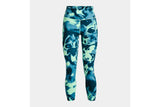 NNEKG Under Armour Womens Meridian Print Ankle Tights (Aqua Foam Metallic Silver Size L)