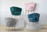 NNEDSZ Armchair Lounge Chair Accent Armchairs Retro Single Sofa Velvet Grey