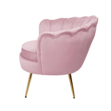 NNEDSZ Armchair Lounge Chair Accent Armchairs Retro Single Sofa Velvet Pink