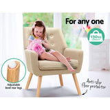 NNEDSZ Fabric Dining Armchair - Beige