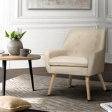 NNEDSZ Fabric Dining Armchair - Beige
