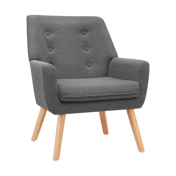 NNEDSZ Fabric Dining Armchair - Grey