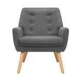 NNEDSZ Fabric Dining Armchair - Grey