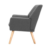 NNEDSZ Fabric Dining Armchair - Grey