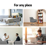 NNEDSZ Fabric Dining Armchair - Grey