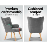 NNEDSZ Armchair and Ottoman - Grey