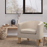 NNEDSZ Armchair Lounge Chair Tub Accent Armchairs Fabric Sofa Chairs Beige