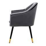 NNEDSZ Armchair Accent Chair Retro Wooden Armchairs Single Sofa Velvet Seat Grey