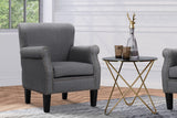 NNEDSZ Armchair Accent Chair Retro Armchairs Lounge Accent Chair Single Sofa Linen Fabric Seat Grey