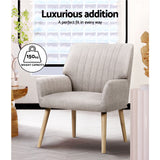 NNEDSZ Armchair Lounge Chair Armchairs Accent Chairs Sofa Couch Fabric Beige