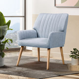 NNEDSZ Armchair Lounge Chair Armchairs Accent Chairs Sofa Couch Fabric Grey