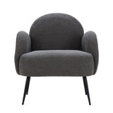 NNEDSZ Armchair Lounge Chair Armchairs Accent Arm Chairs Sherpa Boucle Charcoal