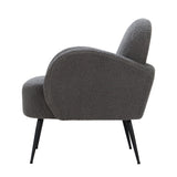 NNEDSZ Armchair Lounge Chair Armchairs Accent Arm Chairs Sherpa Boucle Charcoal