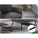 NNEDSZ Armchair Lounge Chair Armchairs Accent Arm Chairs Sherpa Boucle Charcoal