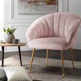 NNEDSZ Armchair Lounge Chair Armchairs Accent Chairs Velvet Sofa Pink Couch