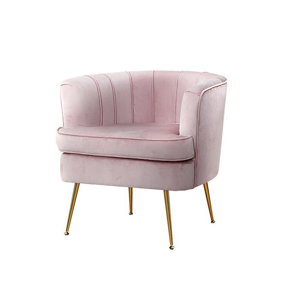 NNEDSZ Armchair Lounge Chair Accent Armchairs Sofa Chairs Velvet Pink Couch