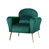 NNEDSZ Armchair Lounge Chair Accent Armchairs Chairs Sofa Green Cushion Velvet