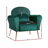 NNEDSZ Armchair Lounge Chair Accent Armchairs Chairs Sofa Green Cushion Velvet