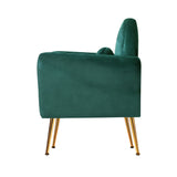 NNEDSZ Armchair Lounge Chair Accent Armchairs Chairs Sofa Green Cushion Velvet