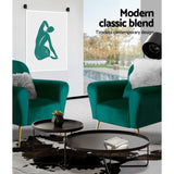 NNEDSZ Armchair Lounge Chair Accent Armchairs Chairs Sofa Green Cushion Velvet