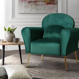 NNEDSZ Armchair Lounge Chair Accent Armchairs Chairs Sofa Green Cushion Velvet