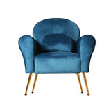 NNEDSZ Armchair Lounge Chair Accent Chairs Armchairs Sofa Navy Velvet Cushion