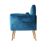 NNEDSZ Armchair Lounge Chair Accent Chairs Armchairs Sofa Navy Velvet Cushion