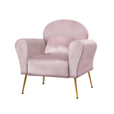 NNEDSZ Armchair Lounge Chair Accent Armchairs Chairs Sofa Pink Velvet Cushion