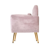 NNEDSZ Armchair Lounge Chair Accent Armchairs Chairs Sofa Pink Velvet Cushion