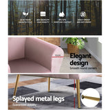 NNEDSZ Armchair Lounge Chair Accent Armchairs Chairs Sofa Pink Velvet Cushion