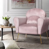 NNEDSZ Armchair Lounge Chair Accent Armchairs Chairs Sofa Pink Velvet Cushion
