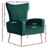 NNEDSZ Armchair Lounge Chairs Accent Armchairs Chair Velvet Sofa Green Seat