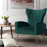 NNEDSZ Armchair Lounge Chairs Accent Armchairs Chair Velvet Sofa Green Seat