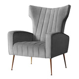 NNEDSZ Armchair Lounge Accent Chairs Armchairs Chair Velvet Sofa Grey Seat