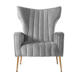 NNEDSZ Armchair Lounge Accent Chairs Armchairs Chair Velvet Sofa Grey Seat