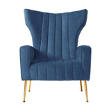 NNEDSZ Armchair Lounge Accent Chairs Armchairs Chair Velvet Sofa Navy Blue Seat