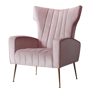 NNEDSZ Armchair Lounge Chair Accent Armchairs Chairs Velvet Sofa Pink Seat