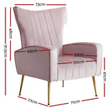 NNEDSZ Armchair Lounge Chair Accent Armchairs Chairs Velvet Sofa Pink Seat