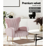 NNEDSZ Armchair Lounge Chair Accent Armchairs Chairs Velvet Sofa Pink Seat