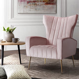NNEDSZ Armchair Lounge Chair Accent Armchairs Chairs Velvet Sofa Pink Seat